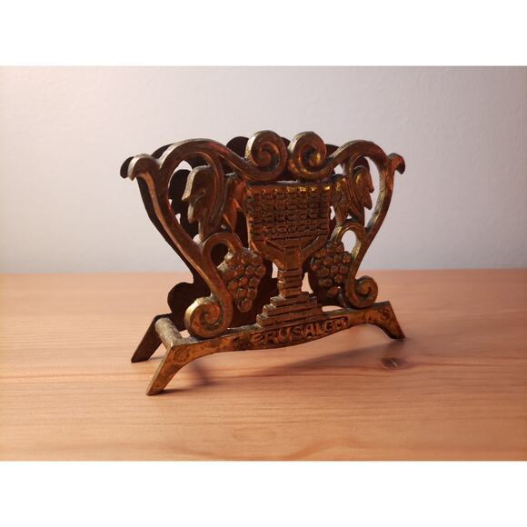 Antique souvenir Jerusalem Brass Letter Holder - Picture 2 of 4